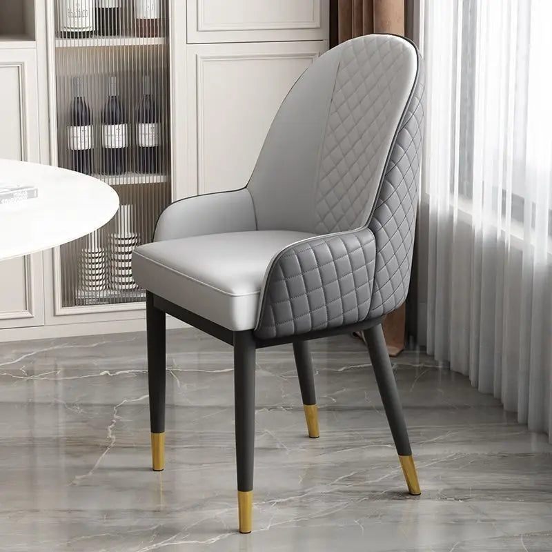 Dining chair, light luxury modern Bentley minimalist chair