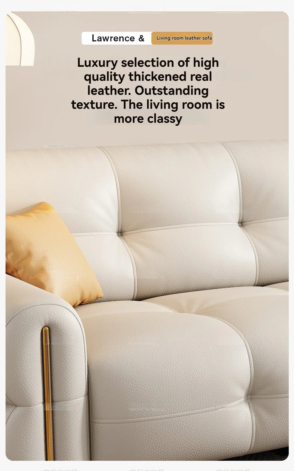 Modern Leather Sectional Couches Set Solid Wood Frame Design Sofa Sectional Sofas