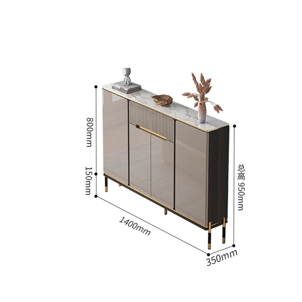 Water Proof Design Storage Cabinet Narrow Standing Kitchen Sideboard Cabinet Drawers