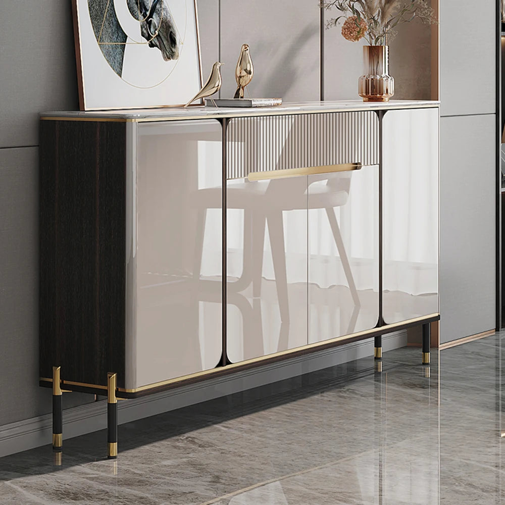 Water Proof Design Storage Cabinet Narrow Standing Kitchen Sideboard Cabinet Drawers