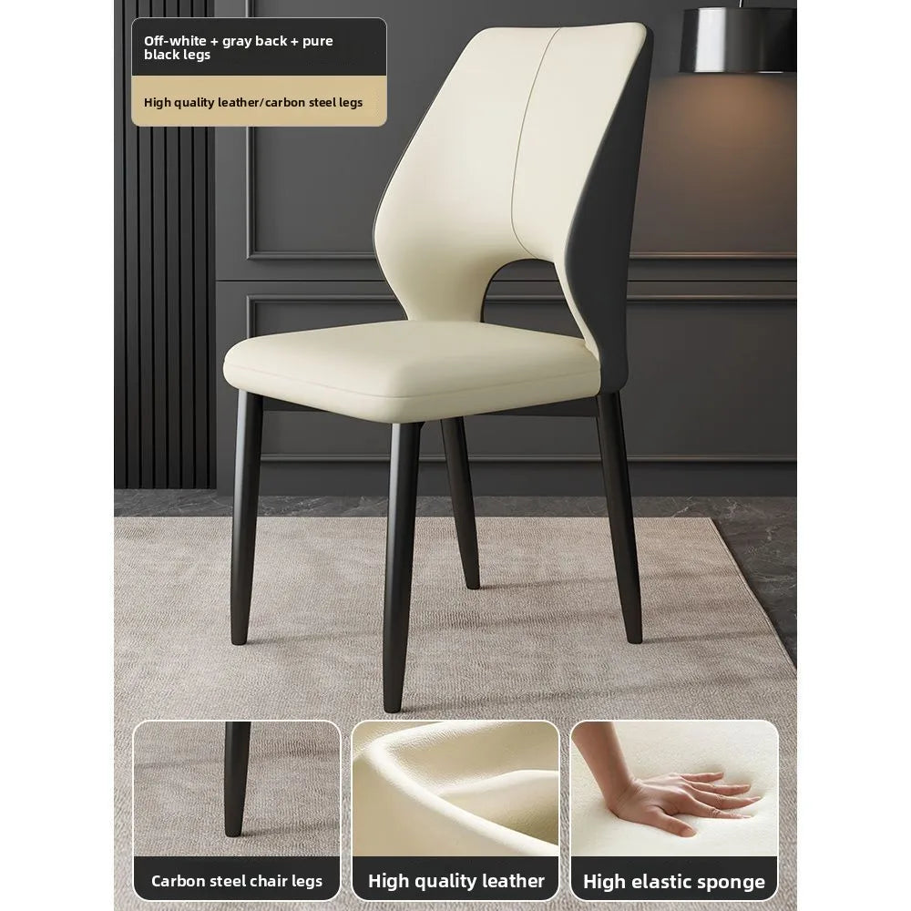Dining chair, home backrest chair, dining table chair, leisure restaurant dining chair