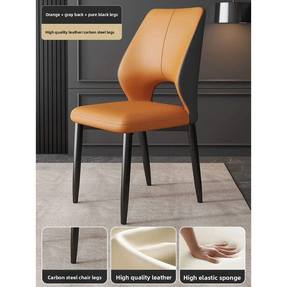 Dining chair, home backrest chair, dining table chair, leisure restaurant dining chair