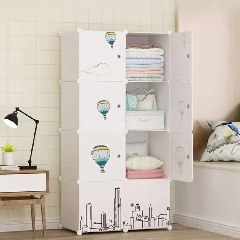 Cheap Partitions Wardrobe Cabinet Simple Small Clothes Cube Wardrobe