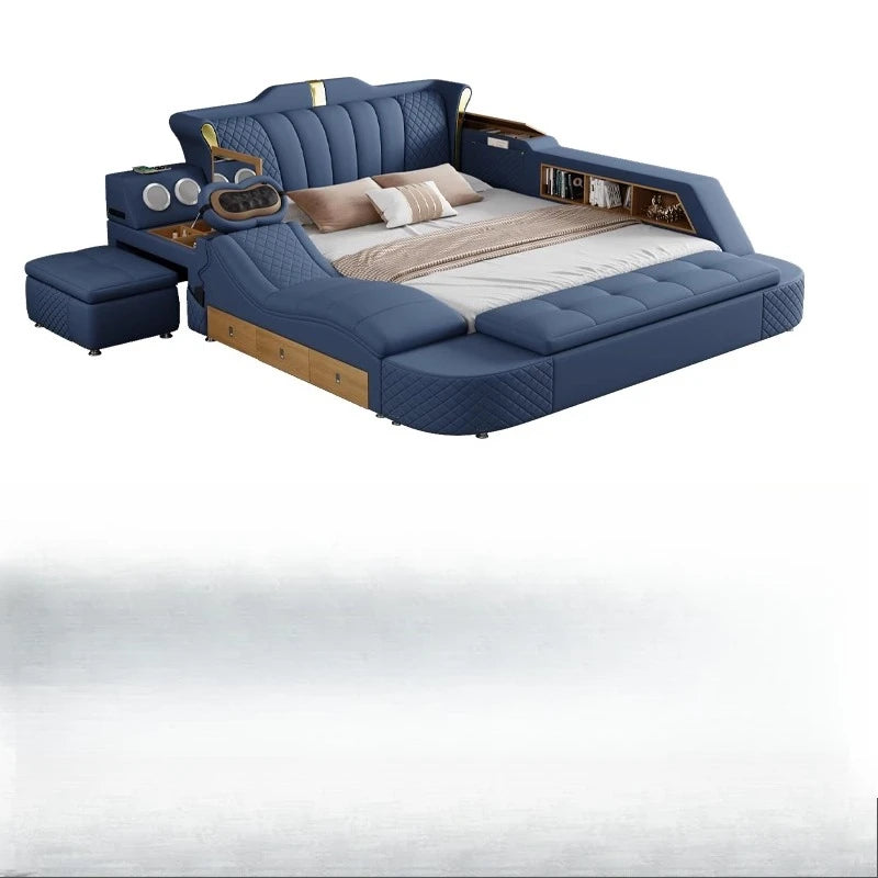 High Quality Crown Beds Smart Double Minimalist Organizer Wedding Beds