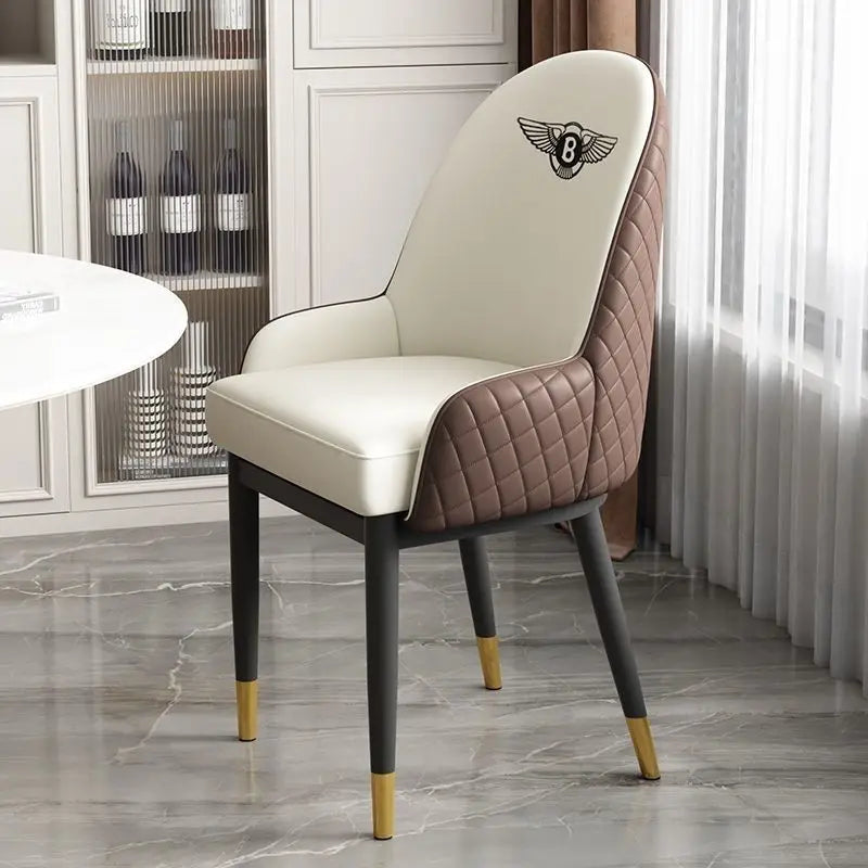 Dining chair, light luxury modern Bentley minimalist chair
