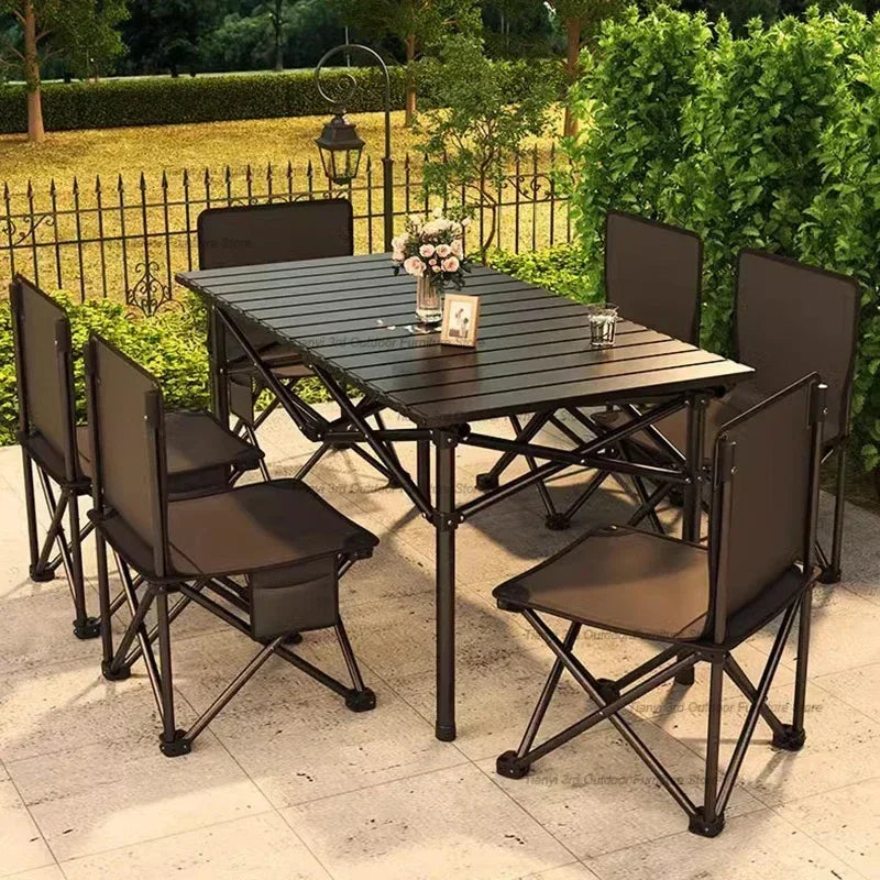 Tourist Folding Outdoor Tables Balcony Picnic Coffee Height Adjustable