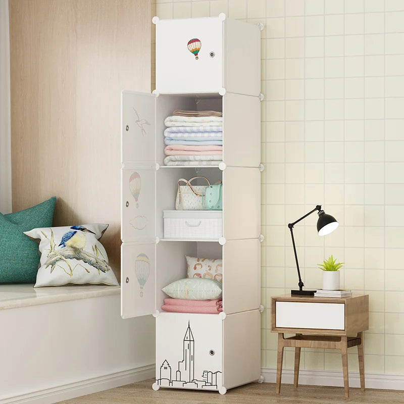 Cheap Partitions Wardrobe Cabinet Simple Small Clothes Cube Wardrobe