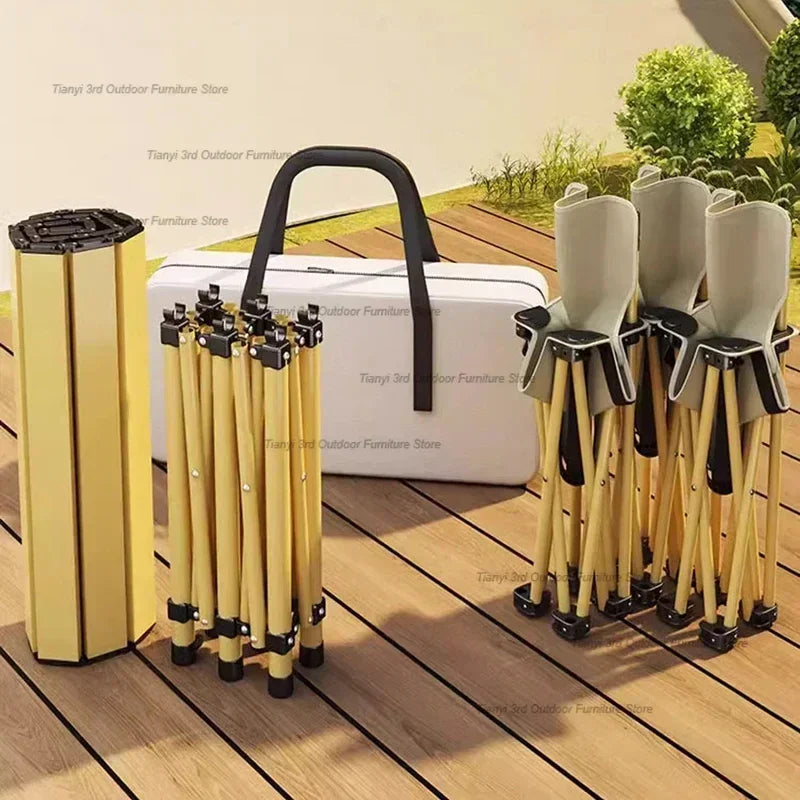 Tourist Folding Outdoor Tables Balcony Picnic Coffee Height Adjustable