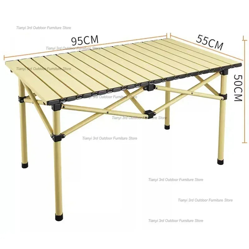 Tourist Folding Outdoor Tables Balcony Picnic Coffee Height Adjustable