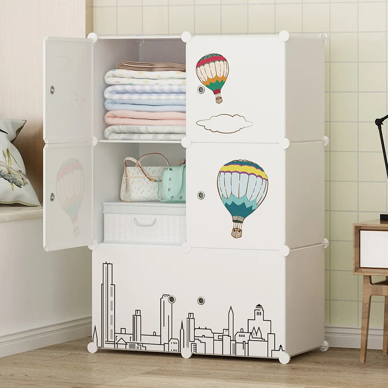 Cheap Partitions Wardrobe Cabinet Simple Small Clothes Cube Wardrobe