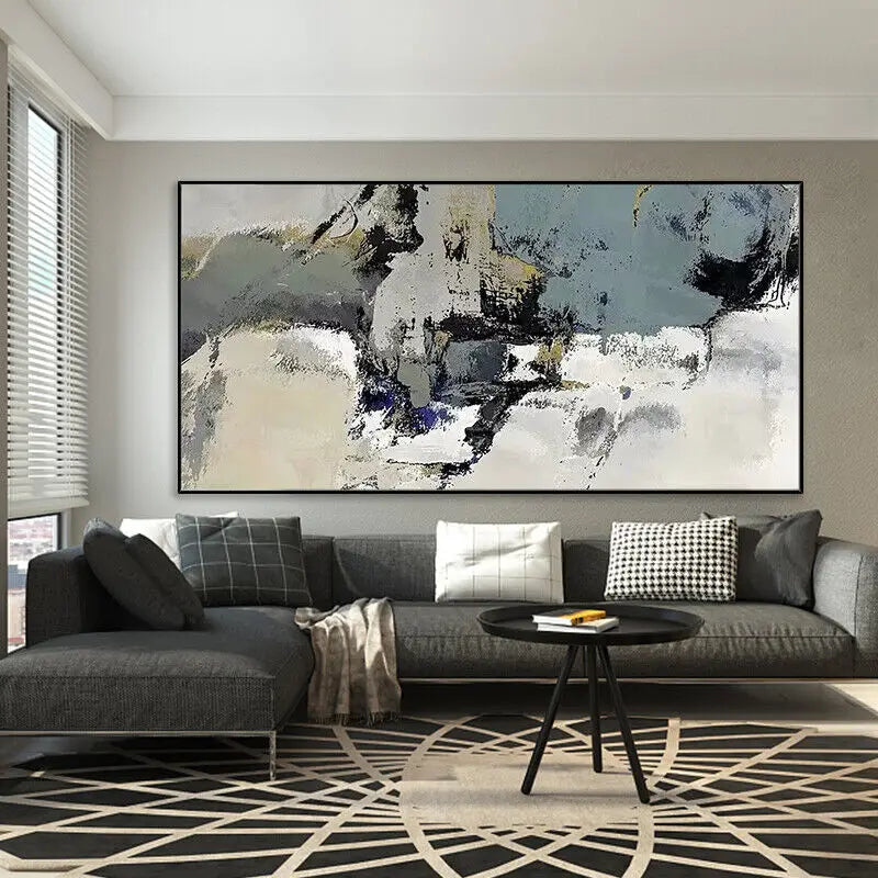 Modern Paintings Hand-painted Banner Black And White Ash Living Room Sofa