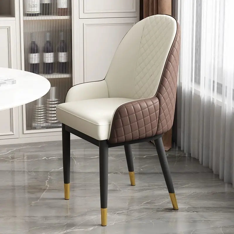 Dining chair, light luxury modern Bentley minimalist chair
