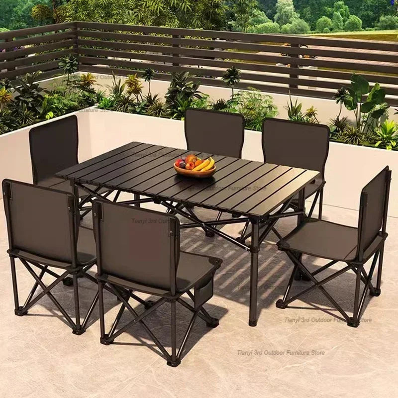 Tourist Folding Outdoor Tables Balcony Picnic Coffee Height Adjustable