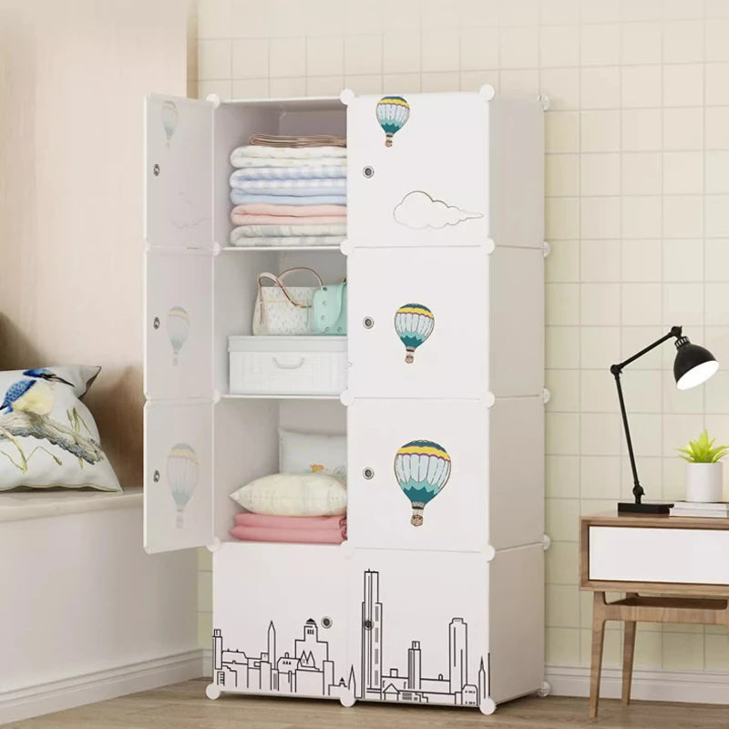 Cheap Partitions Wardrobe Cabinet Simple Small Clothes Cube Wardrobe