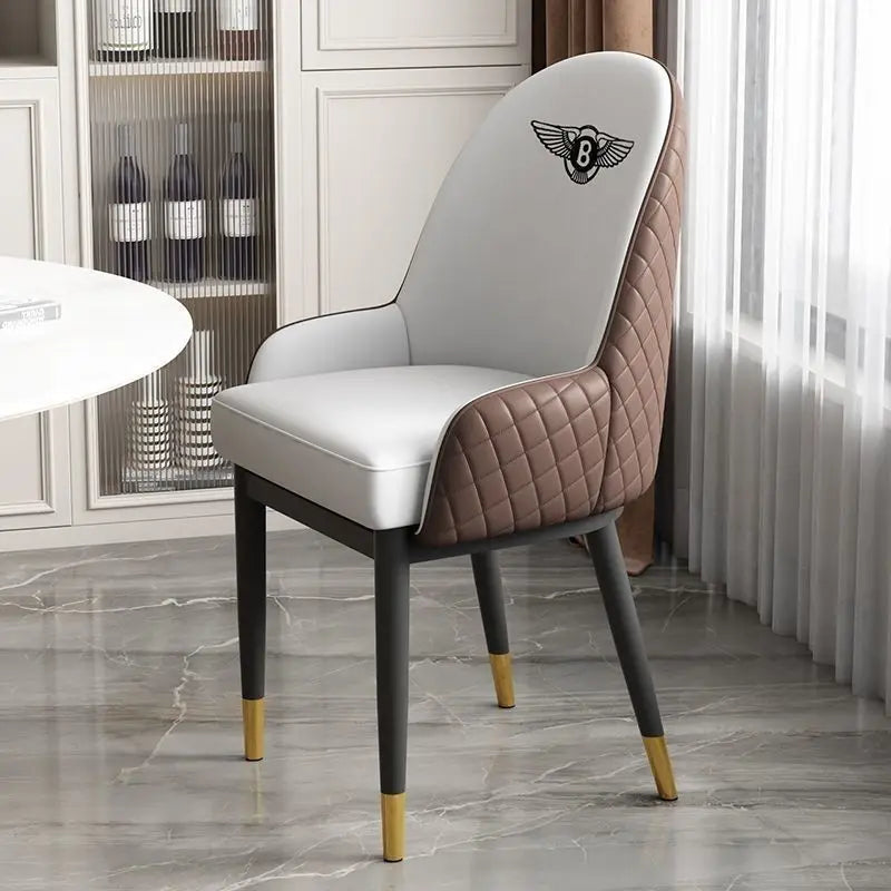 Dining chair, light luxury modern Bentley minimalist chair