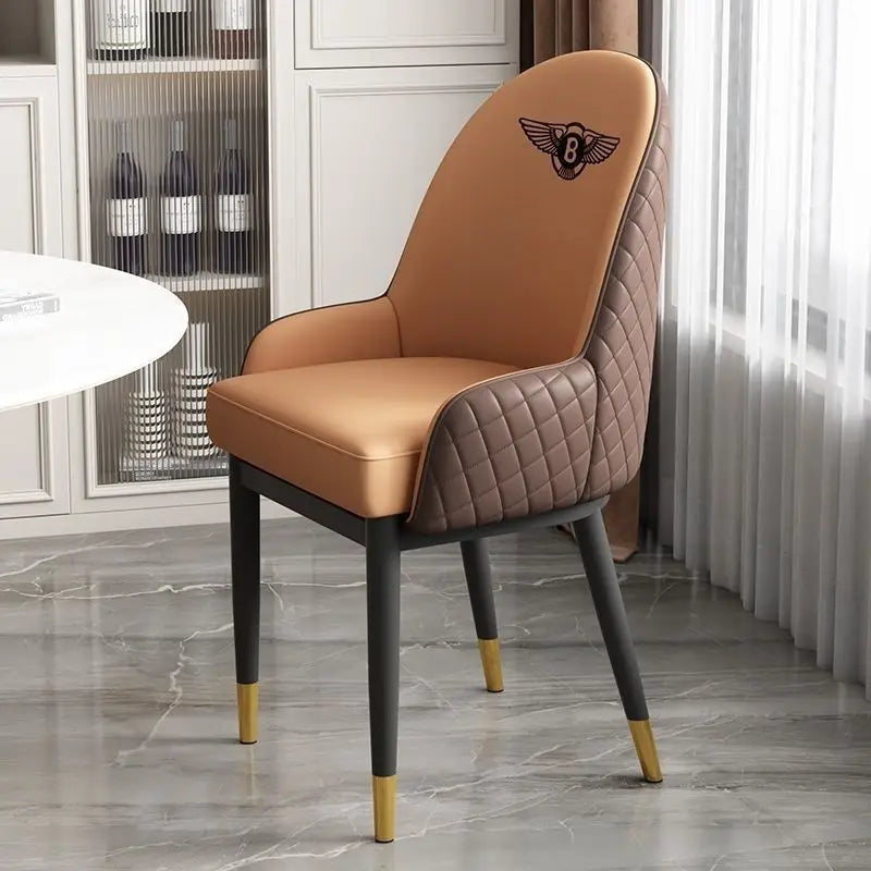 Dining chair, light luxury modern Bentley minimalist chair