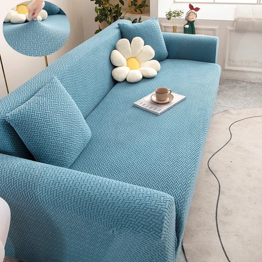 Jacquard Adjustable Elastic Sofa Cover Armchair Protector Corner L Shape Stretch