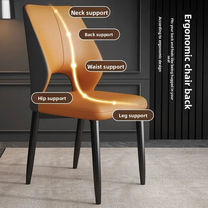 Dining chair, home backrest chair, dining table chair, leisure restaurant dining chair
