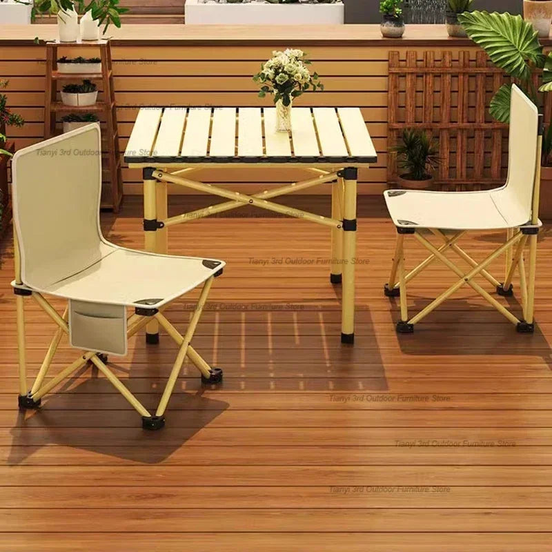 Tourist Folding Outdoor Tables Balcony Picnic Coffee Height Adjustable