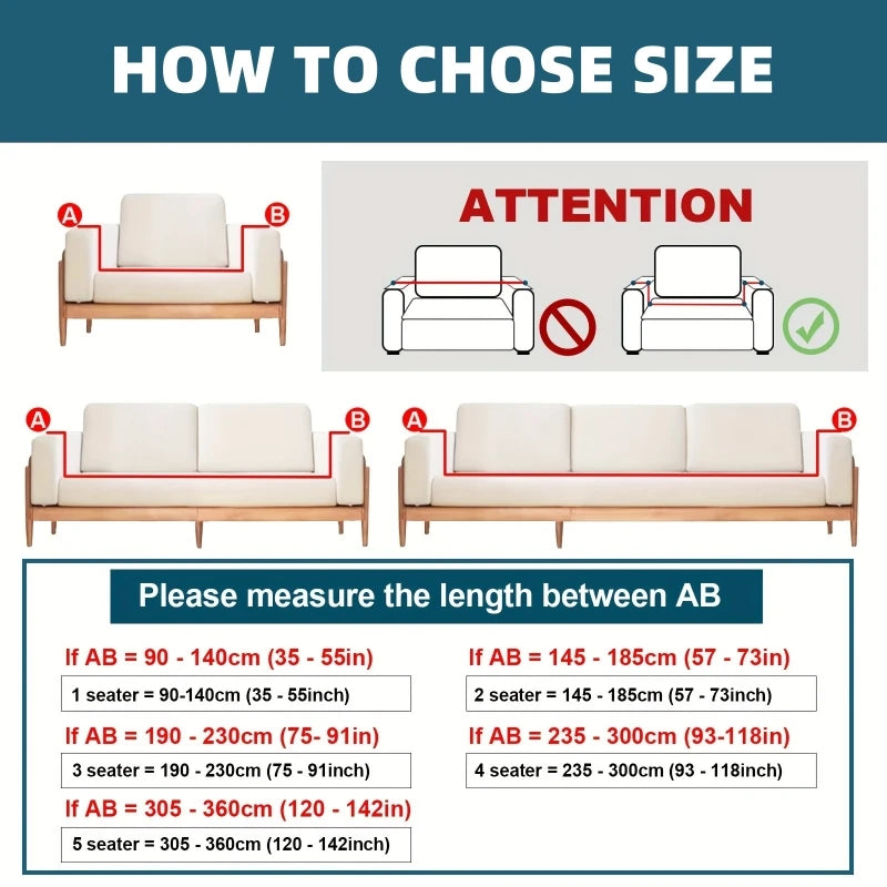 Jacquard Adjustable Elastic Sofa Cover Armchair Protector Corner L Shape Stretch