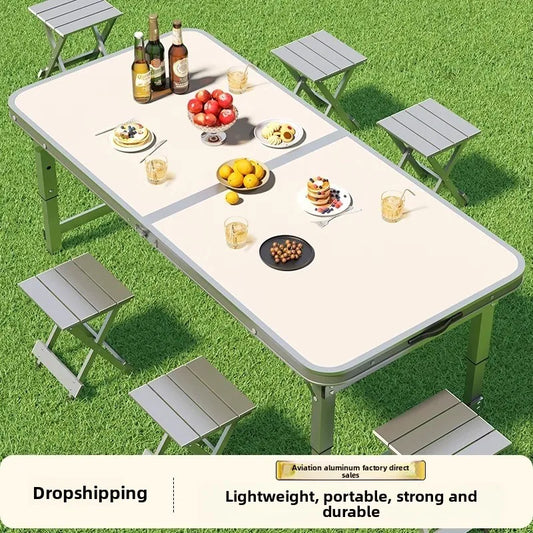 Aluminum Alloy Night Market Stall Small Table Portable Simple Stall