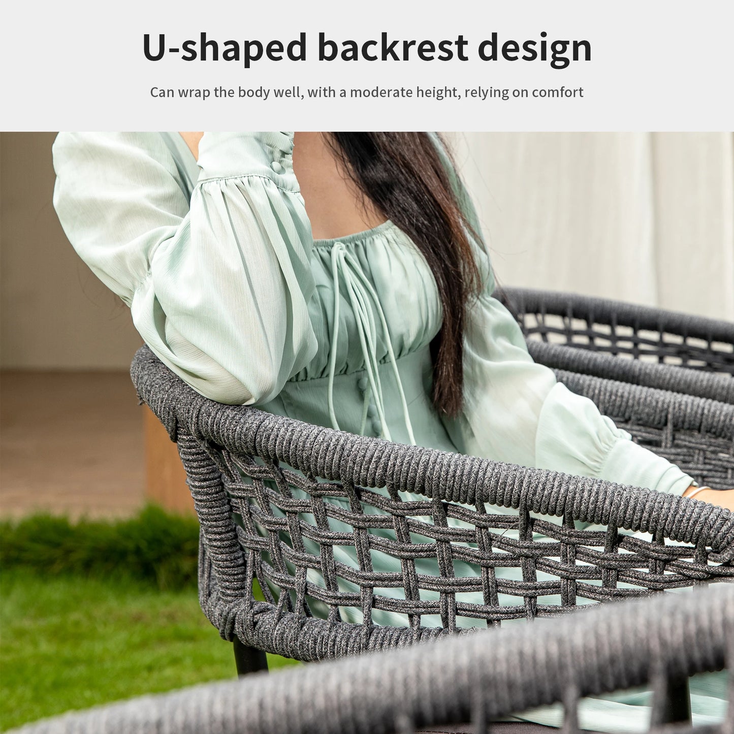 Outdoor Weather Furniture hotel patio PE rattan weaving Sofa Set