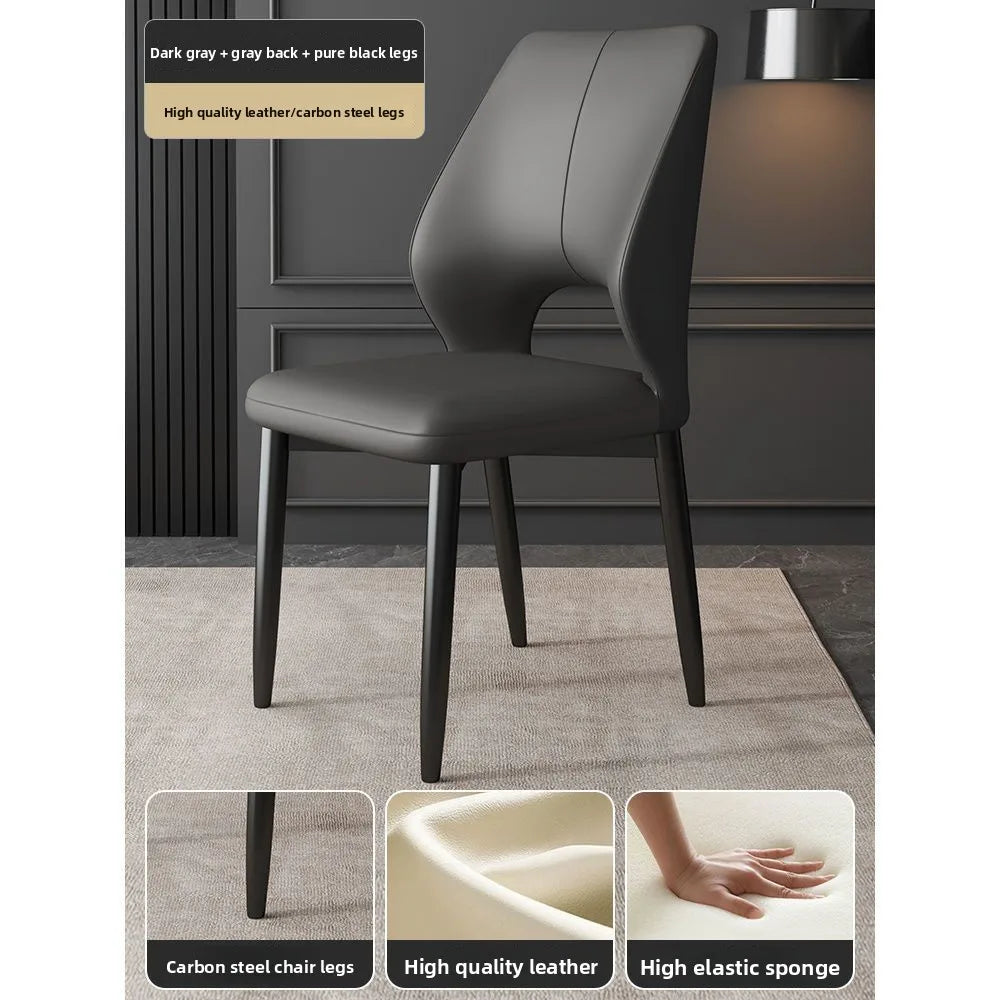 Dining chair, home backrest chair, dining table chair, leisure restaurant dining chair