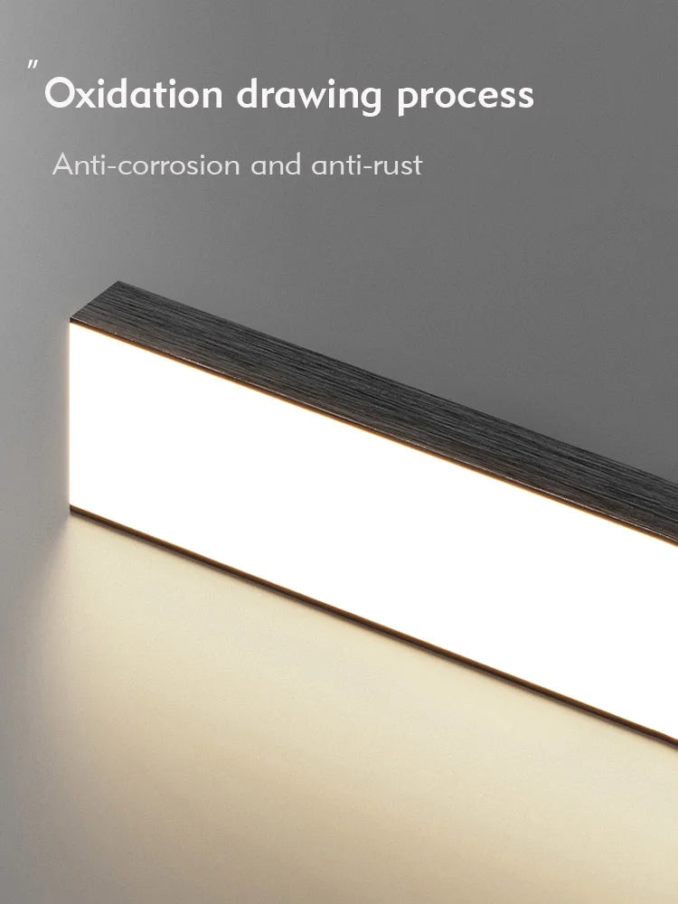 LED Pendant light long restaurant chandelier modern minimalist office