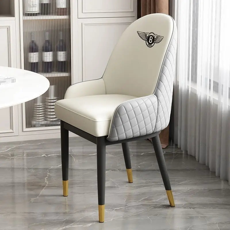 Dining chair, light luxury modern Bentley minimalist chair