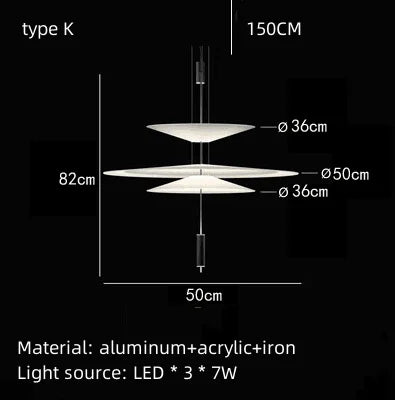 Italian Flamingo Dining Table Light Restaurant Coffee Table Ceiling