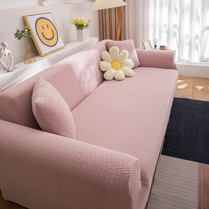 Jacquard Adjustable Elastic Sofa Cover Armchair Protector Corner L Shape Stretch