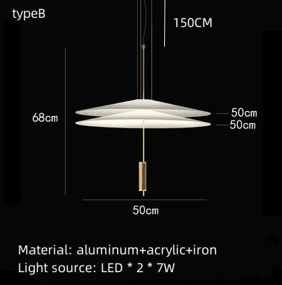 Italian Flamingo Dining Table Light Restaurant Coffee Table Ceiling