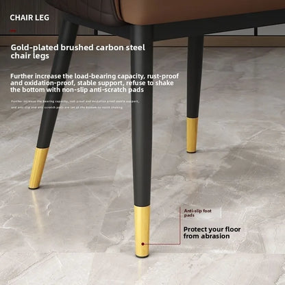 Dining chair, light luxury modern Bentley minimalist chair