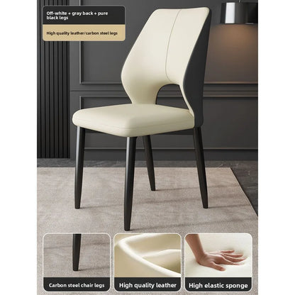Dining chair, home backrest chair, dining table chair, leisure restaurant dining chair