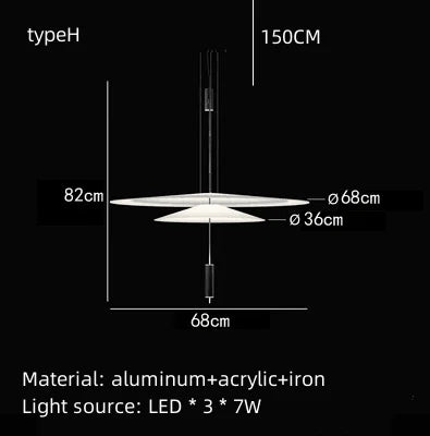 Italian Flamingo Dining Table Light Restaurant Coffee Table Ceiling