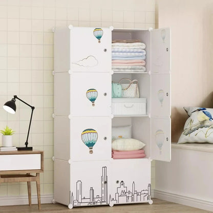 Cheap Partitions Wardrobe Cabinet Simple Small Clothes Cube Wardrobe