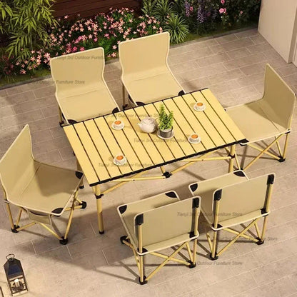Tourist Folding Outdoor Tables Balcony Picnic Coffee Height Adjustable