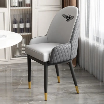 Dining chair, light luxury modern Bentley minimalist chair