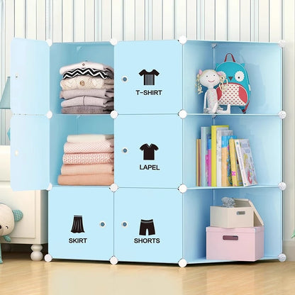 Clothes Organizer Closet Shelves Modern Cube Minimalist Plastic Wardrobe Nordic