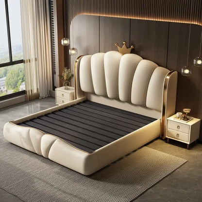 European Princess Bed Nordic Design Beauty Modern Luxury Bed Sun Castle