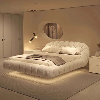 Lambswool Floating Bed Aesthetics Princess Wedding High End Quality Bed