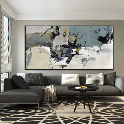 Modern Paintings Hand-painted Banner Black And White Ash Living Room Sofa