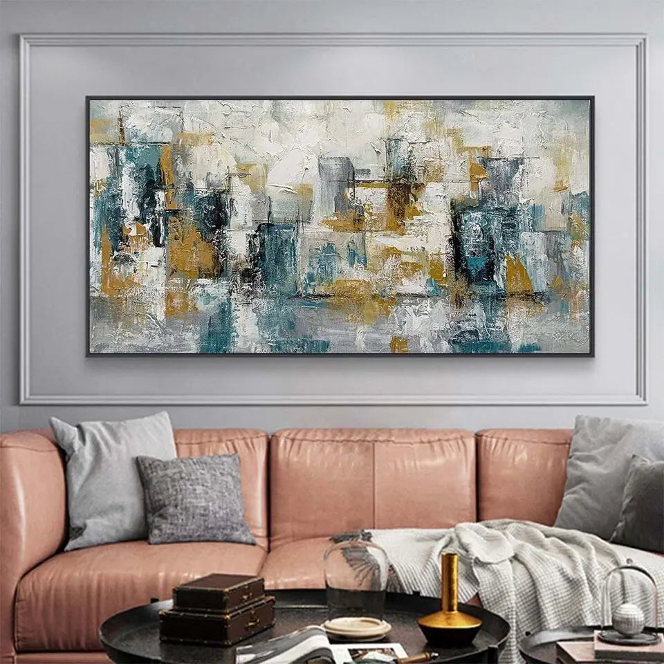 Modern Paintings Hand-painted Banner Black And White Ash Living Room Sofa