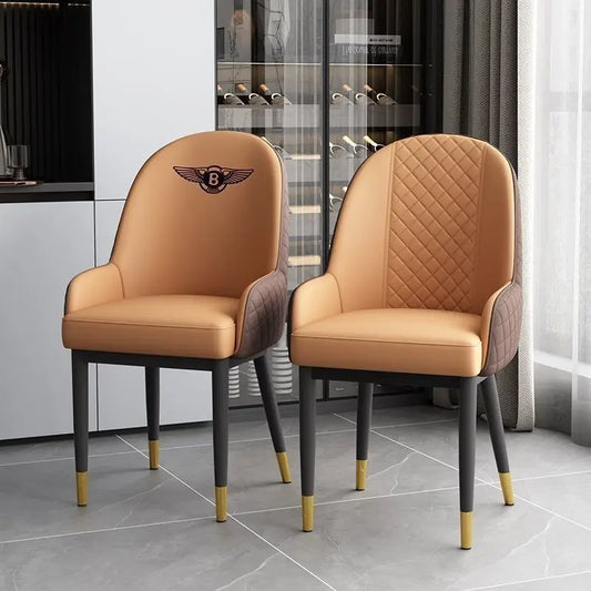 Dining chair, light luxury modern Bentley minimalist chair