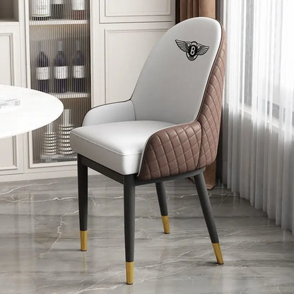 Dining chair, light luxury modern Bentley minimalist chair