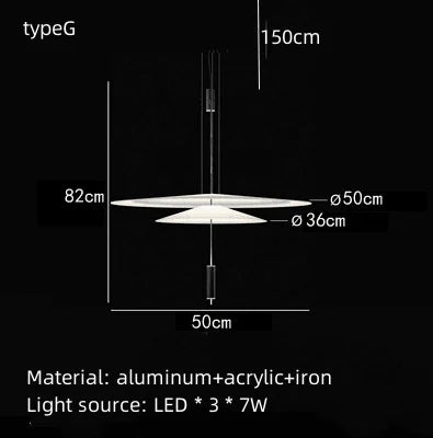 Italian Flamingo Dining Table Light Restaurant Coffee Table Ceiling