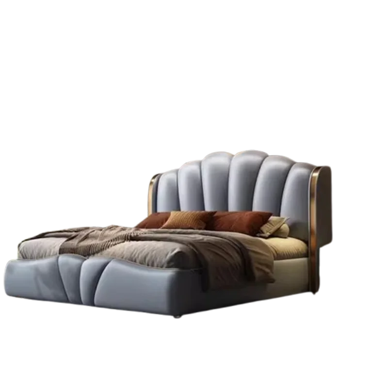 European Princess Bed Nordic Design Beauty Modern Luxury Bed Sun Castle