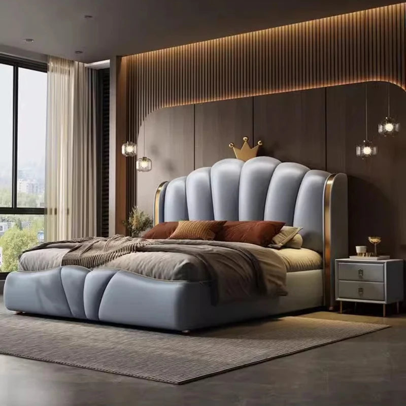European Princess Bed Nordic Design Beauty Modern Luxury Bed Sun Castle