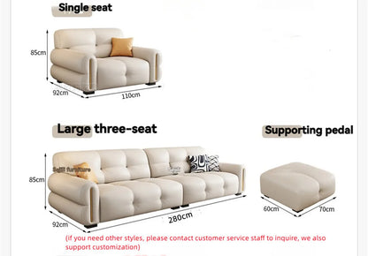 Modern Leather Sectional Couches Set Solid Wood Frame Design Sofa Sectional Sofas
