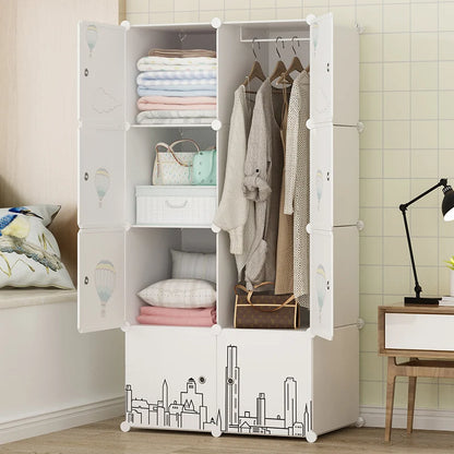 Cheap Partitions Wardrobe Cabinet Simple Small Clothes Cube Wardrobe